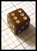 Dice : Dice - 6D Pipped - Brown .75 - Ebay Feb 2013